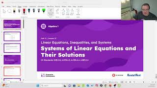 Unit 2 Lesson 17 Systems of Linear Equations and Their Solutions