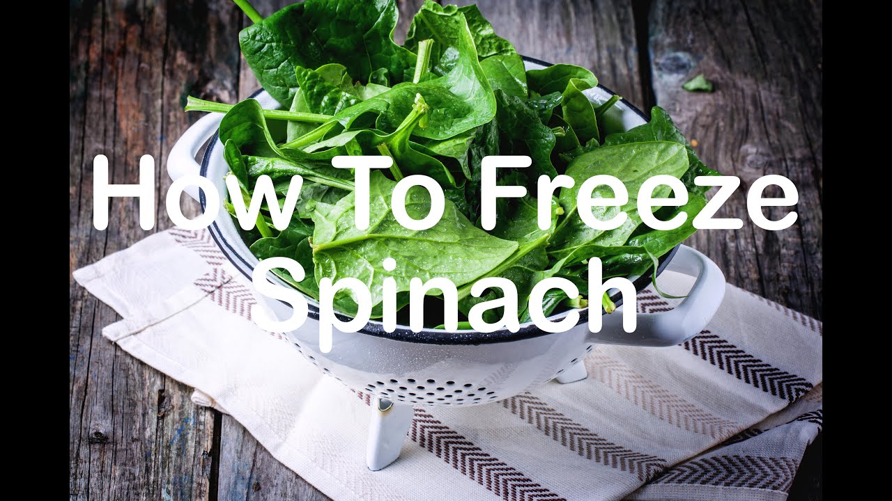 How to freeze spinach YouTube