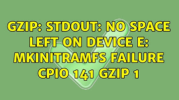 Ubuntu: gzip: stdout: No space left on device E: mkinitramfs failure cpio 141 gzip 1