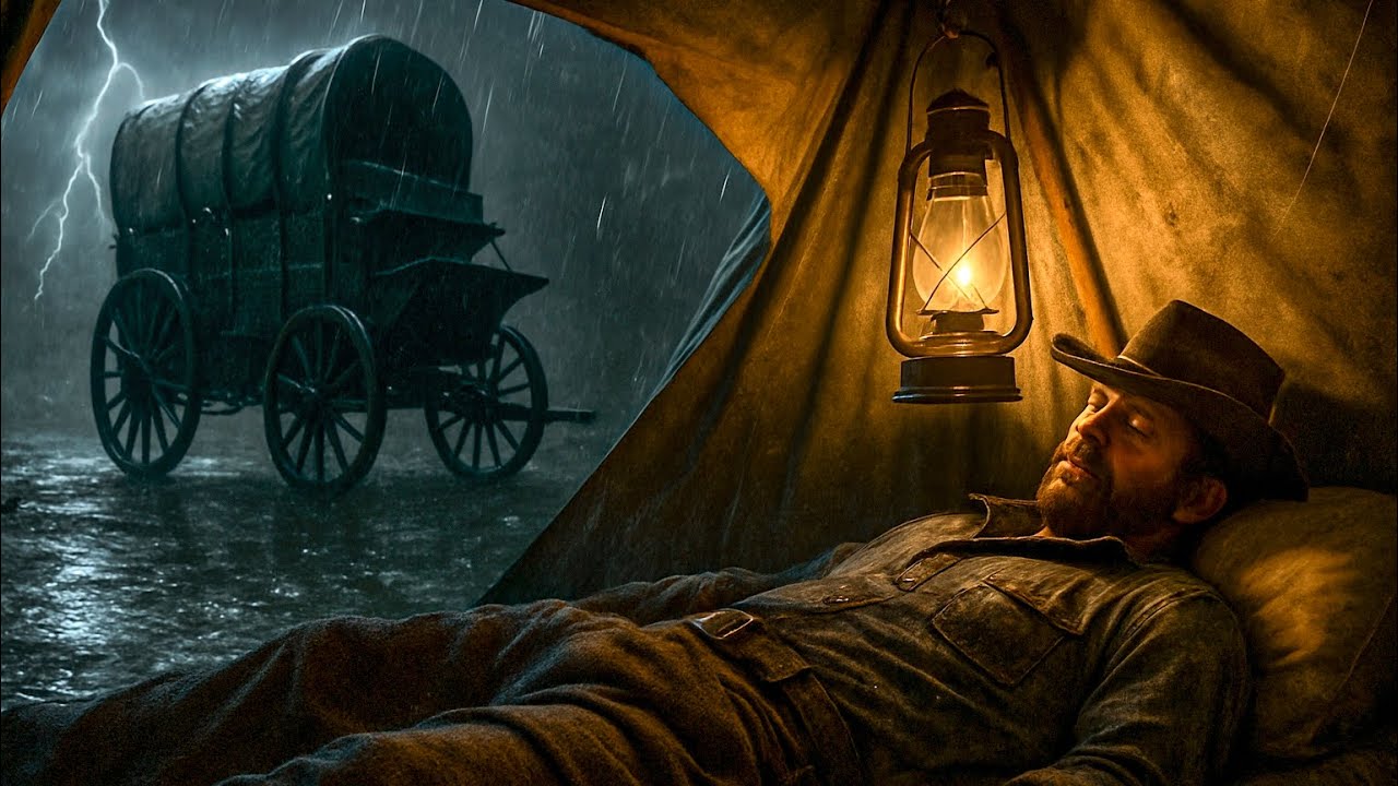 John Marston Resting Alone in a Wagon Tent During a Violent Thunderstorm | RDR2 ASMR