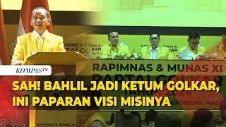 Bahlil Resmi jadi Ketum Golkar, Ini Paparan Visi Misinya