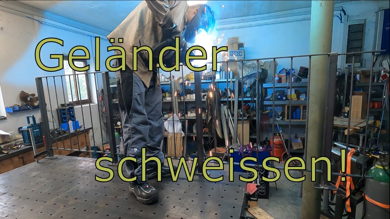 Geländer Eigenbau / Schweissen