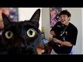 Jason Reunites With StableRonaldo's Cat Burger!