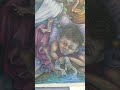 140...빨래하는 어머니와 아이들 laundry mother and children/2001/석춘기 ChunGi Seok/520×730mm/oilpastels on paper/