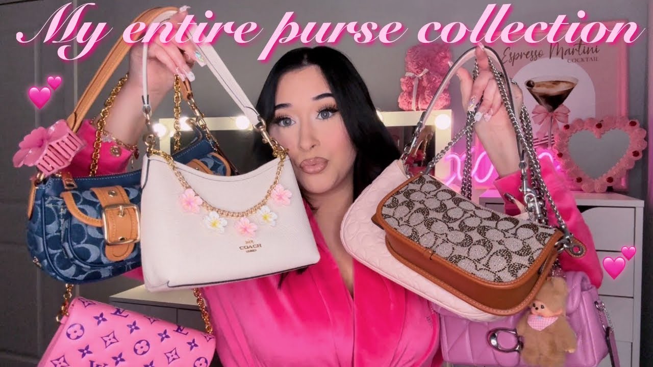 MY ENTIRE PURSE COLLECTION (coach, y2k, shein, juicy couture, luxury, girly & more!!) 