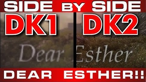 OCULUS RIFT DK2 vs DK1 - SIDE BY SIDE- LENS VIEW - Dear Esther