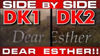 OCULUS RIFT DK2 vs DK1 - SIDE BY SIDE- LENS VIEW - Dear Esther