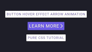 How To Make A Button Hover Effect With Arrow Animation Css Animation Tutorial Companion