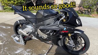 Installing a link pipe on my BMW S1000RR!