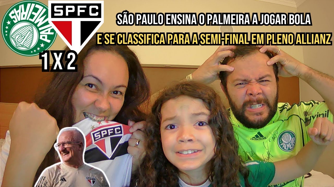 REACT PALMEIRAS 1 X 2 SÃO PAULO - QUARTAS DE FINAL - COPA DO BRASIL ...