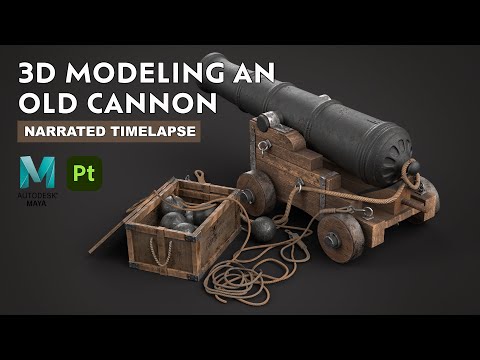 Old Cannon | Autodesk Maya + Substance 3D Painter