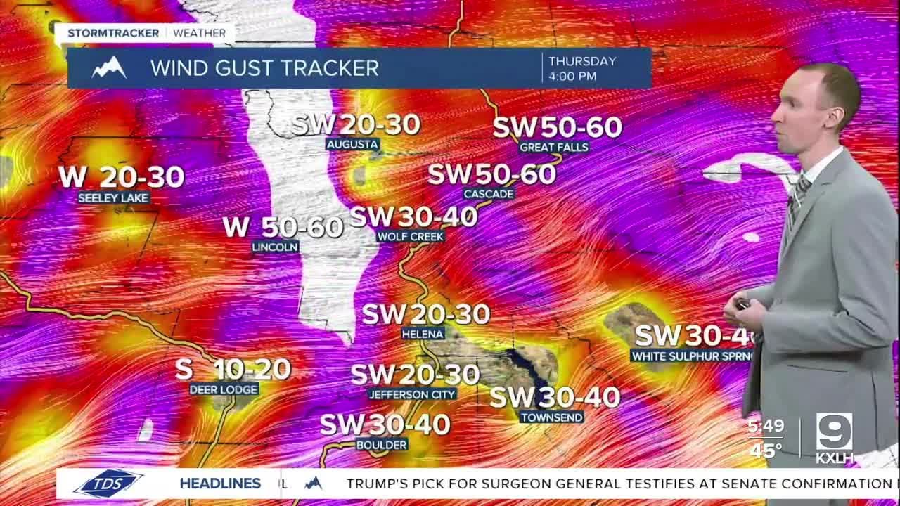 Partly to mostly sunny and very windy on Thursday - YouTube