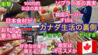 【カナダ生活】韓国スーパーが驚き/日本食材が！/好きな分量で買い物/激安の物おすすめ？/みんなのダララマ/100均系ソプラノ笛/