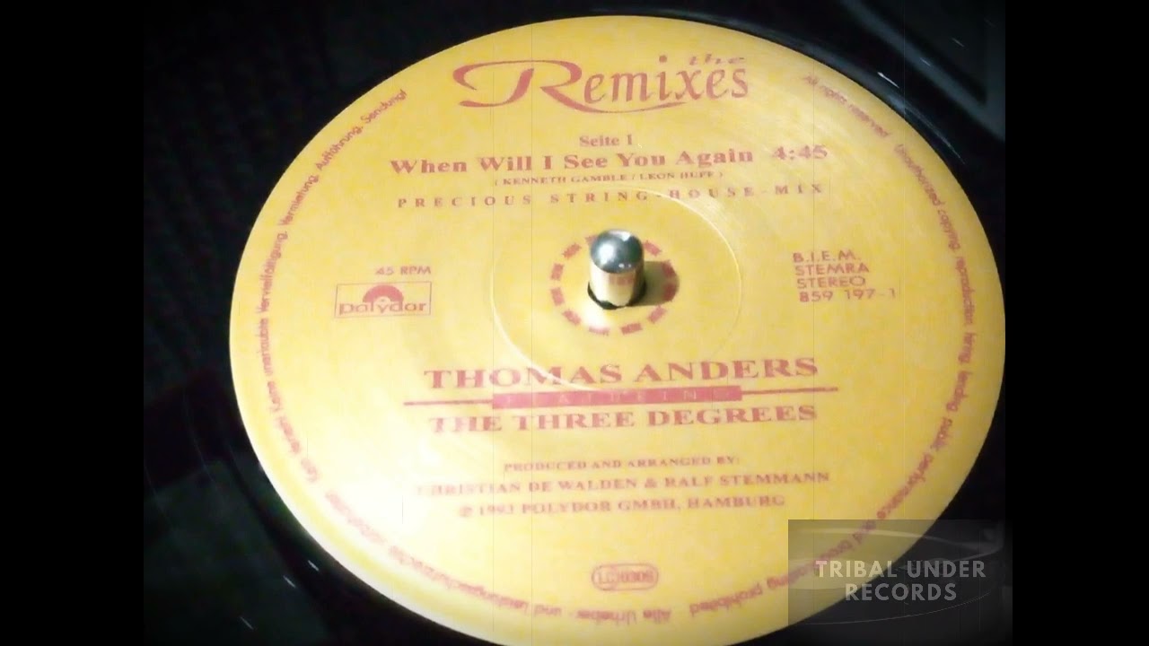 Thomas Anders Featuring The Three Degrees When Will I See You Again 