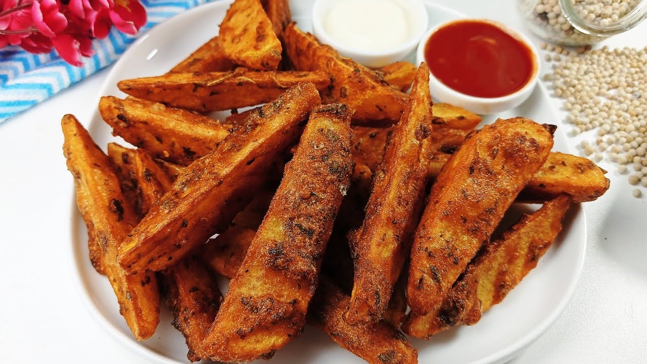 রেস্টুরেন্টের স্বাদে বাড়িতে বানান অসম্ভব মজার ক্রিস্পি পটেটো ওয়েজেস