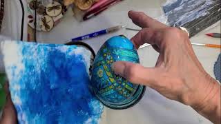 Pysanky Challenge - Writing on VERY OLD GOOSE EGGS!