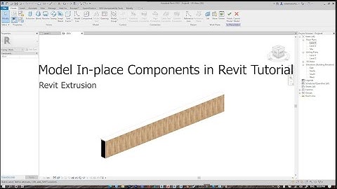MODEL IN PLACE REVIT COMPONENTS IN REVIT TUTORIAL ( REVIT EXTRUSION )