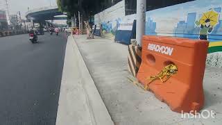REBUILDING NG EDSA!SIMULA NA ANG SIDEWALK UPGRADE!TWO LANES PAG DI NAGIBA MALAKING PADER!