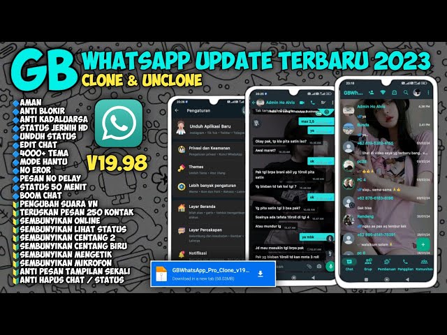 Whatsapp GB update terbaru 2024 | wa gb anti kadaluarsa | wa mod terbaru class=