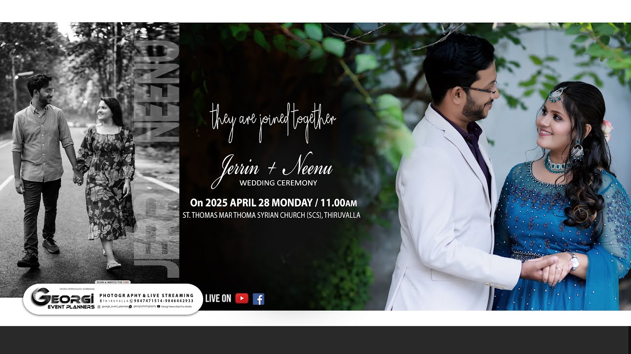 JERRIN❤️ NEENU - WEDDING CEREMONY / GEORGI PHOTOGRAPHY : 28 - 4 - 2025