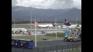 Aviones en el Nuevo aeropuerto Internacional Mariscal Sucre, Quito