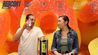 Redcon1 Energy Drink Sour Peach Rings Taste Test &amp; Review