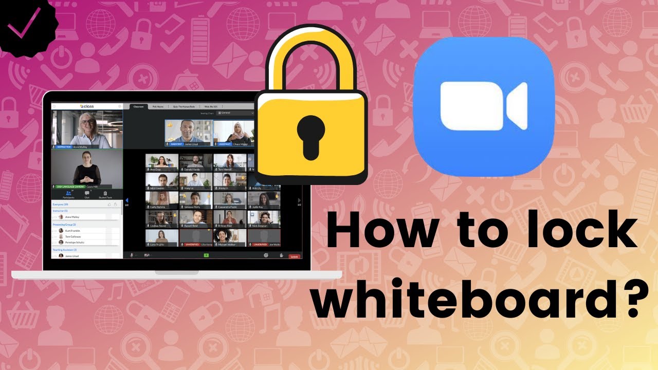 How to lock whiteboard on Zoom? YouTube