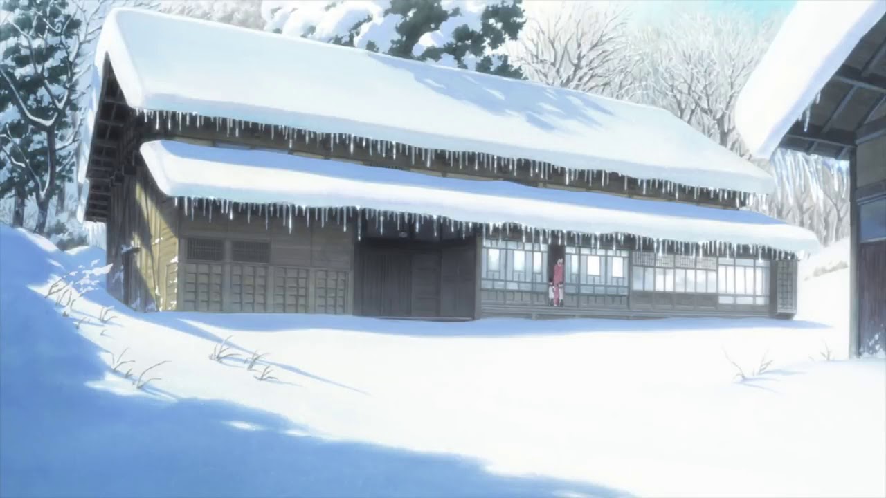Wolf Children (2012) snow scene Yuki & Ame