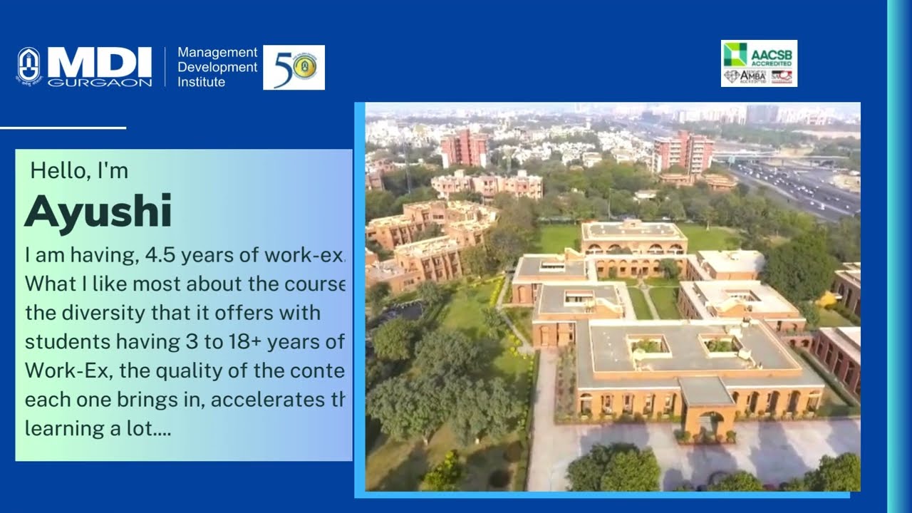 Why PGDM(Online) Programme MDI Gurgaon? A student from the current batch shares her perspective