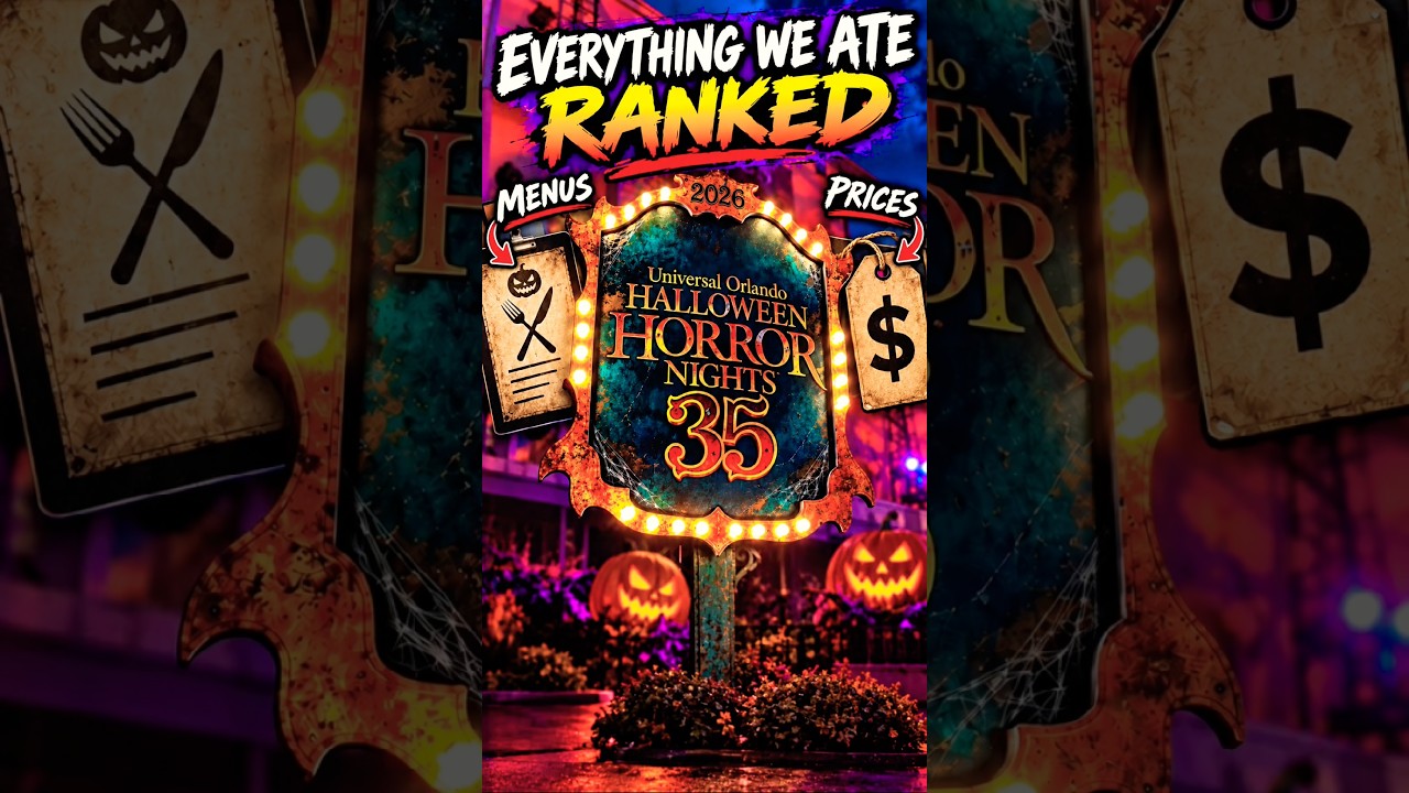We Ate EVERYTHING at Halloween Horror Nights 2026 & RANKED IT! 🎃 | HHN35