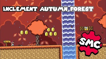 My First Super Mario Construct Level: "Inclement Autumn Forest"