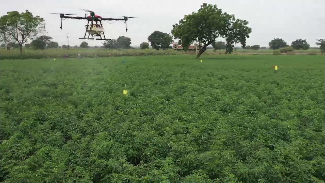 Demo on Agri Drone Spray Services YouTube