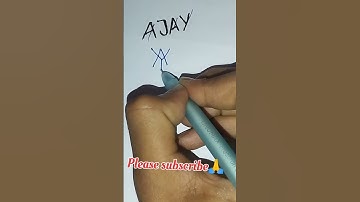 Ajay name logo design👈 Ajay logo brand #signeture #logo #shortvideo