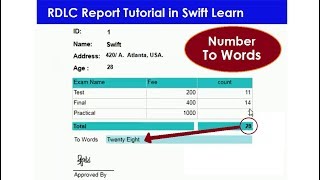 RDLC report in asp.net c# 4. number to word in rdlc report. convert number to word in rdlc