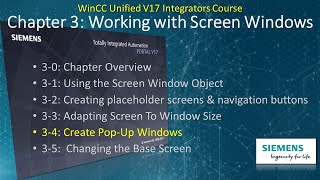 Wincc Unified V17 Create Popup Screens In Wincc Unified Learn Scada Programming