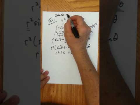 Converting Equations Rectangular to Polar Coordinates