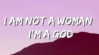 Halsey - I Am Not A Woman, I'm A God (Lyrics)