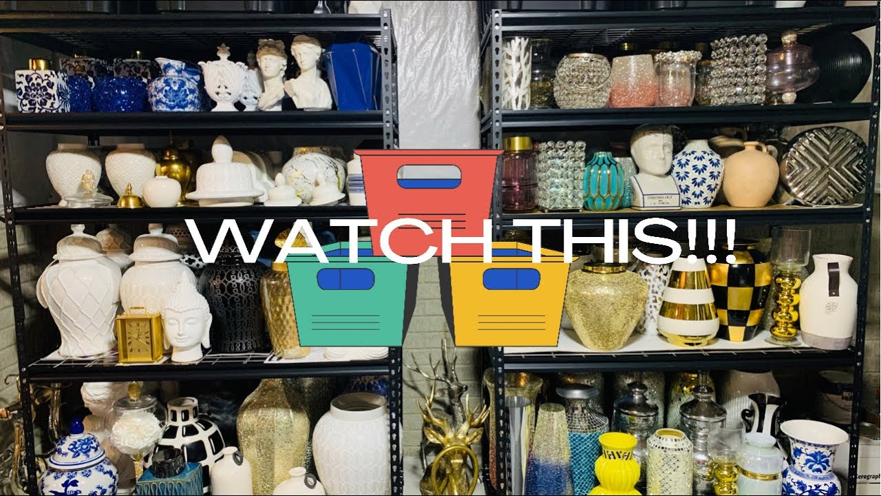 NEW* MUST SEE!!! HOW I STORE MY HOME DECOR  COLLECTION | INTERIOR DECORATING 