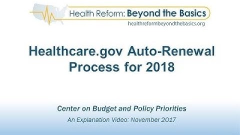 CBPP OE5 Explainer: Auto-Renewal Process for Healthcare.gov
