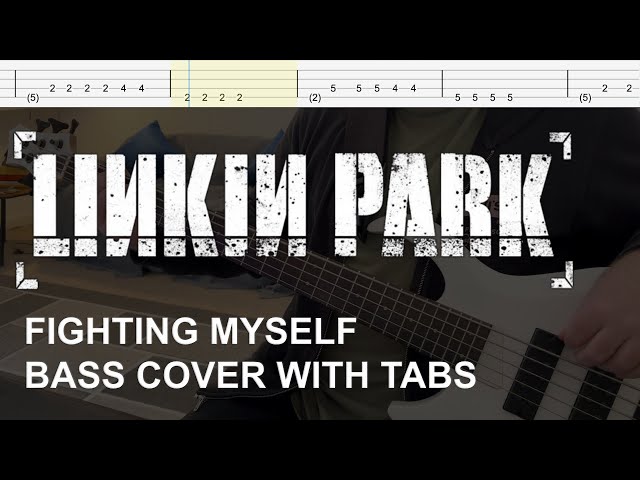 Linkin Park - Fighting Myself (Guitar Lesson Tutorial Cover +TABS