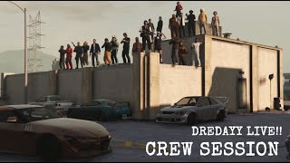 GTA 5 PS4 ONLINE CAR MEET LIVE!! CREW SESSION ANYONE CAN JOIN!! #LIVE #GTA #ONLINE #PS4