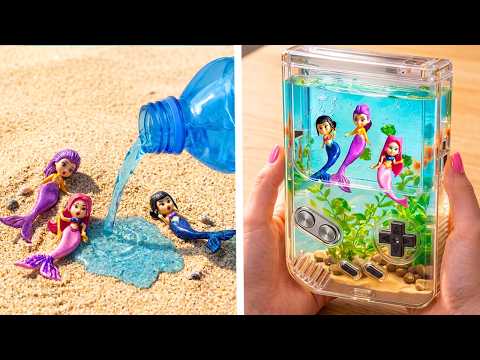 I Found Hunrix Mermaids In The Sand 🧜‍♀️ Mini Aquarium For K-pop Demon Hunters