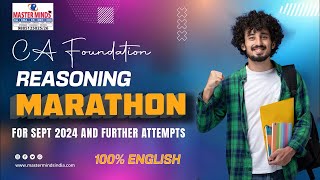 CA Foundation | Reasoning | Marathon Revision Class | P1787