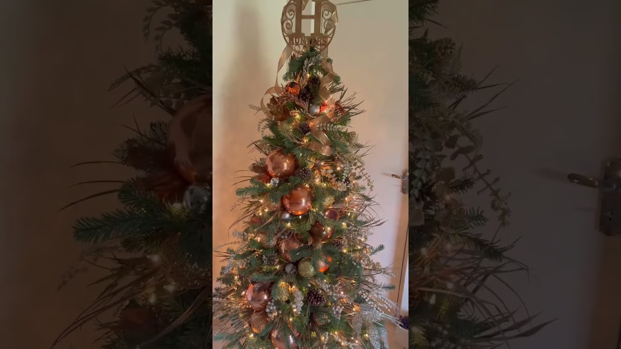 Dull faux tree TURNED Warm Tropical Christmas Tree 🎄Christmas Tree decor ideas 