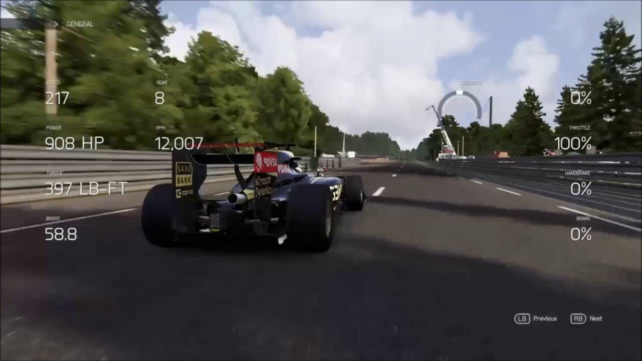 Forza 6 - Lotus E23 F1 Top Speed