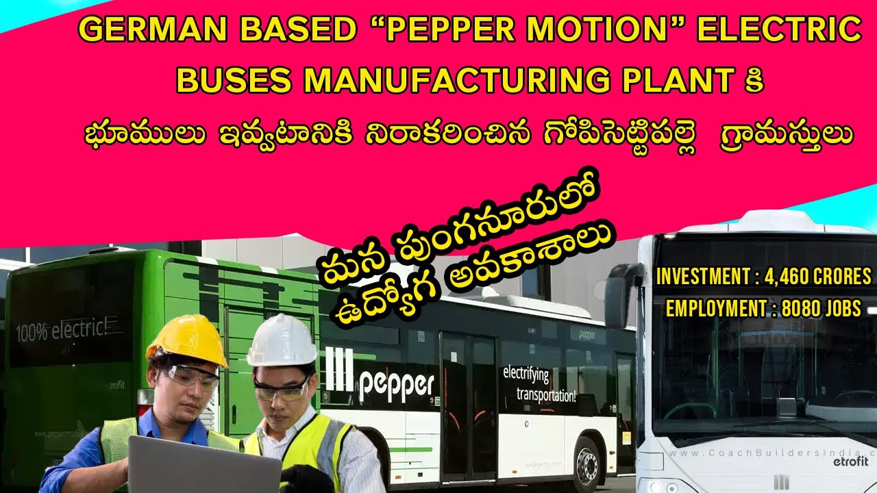 |Job Opportunities |Punganur | Pepper Motion Electric Buses | Villagers ...