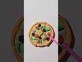 diy clay pizza 🍕#youtubeshorts#creativeclayideas