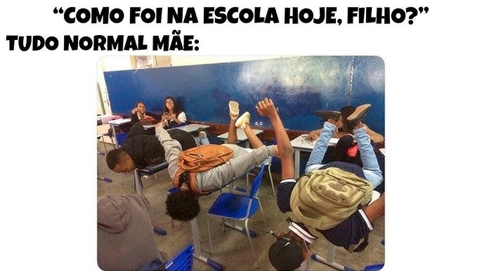 1 HORA!! MEMES EM IMAGENS ENGRAÇADOS - Minha sala quando tem aula