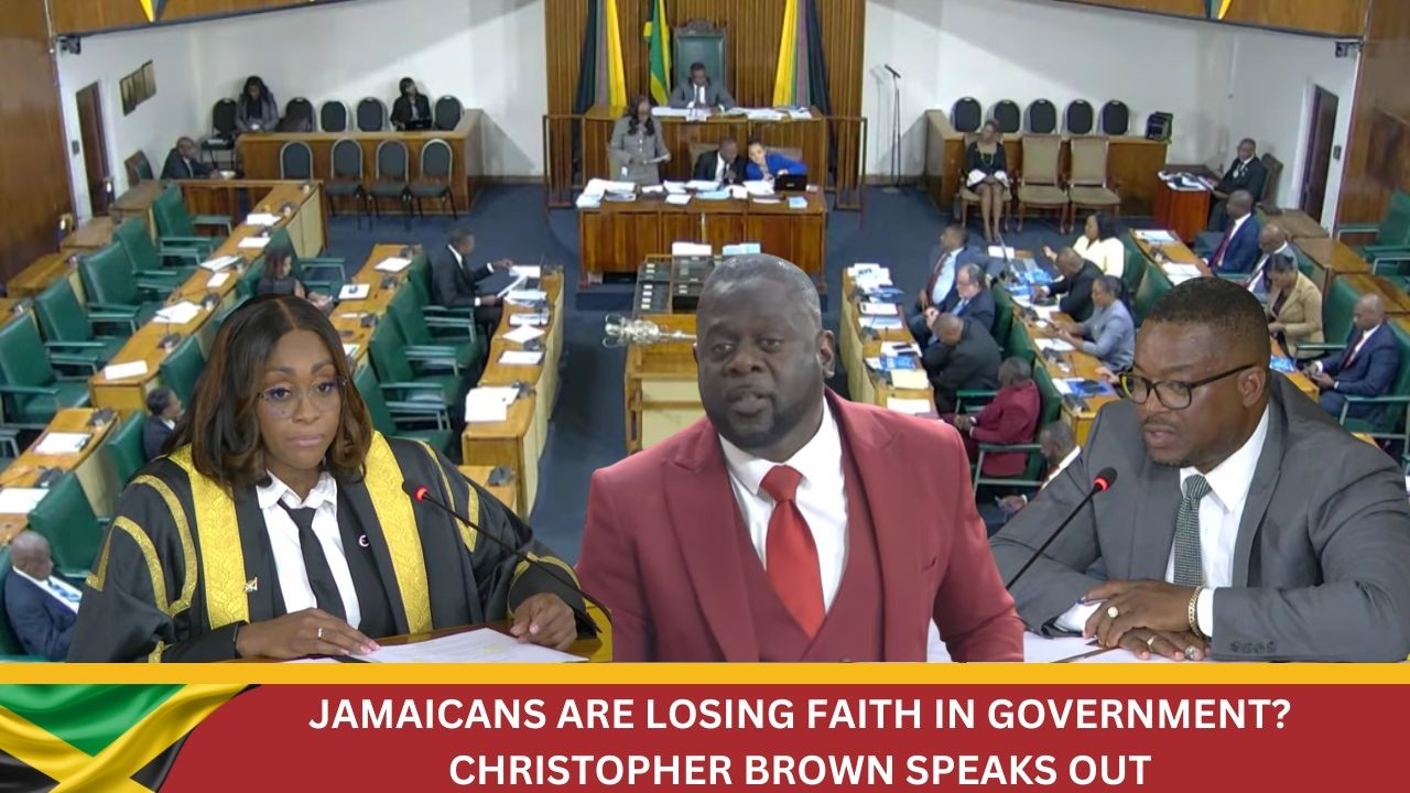 Parliament Shocker! Christopher Brown Says Jamaicans Want Results, Not Excuses