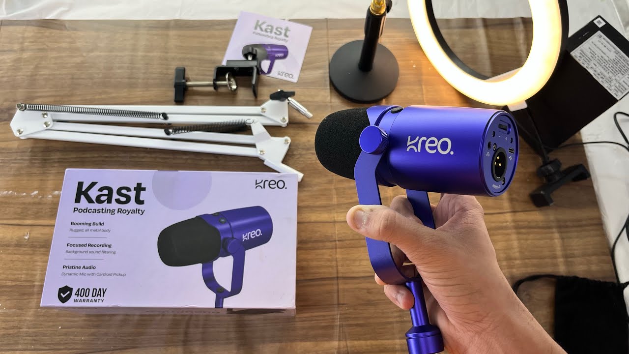 Kreo Kast Mic Review | Under ₹4999 😍 Best Dynamic Microphone? (Real Sound Test)